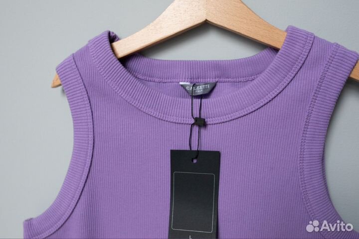 Майка плотная в рубчик L 48