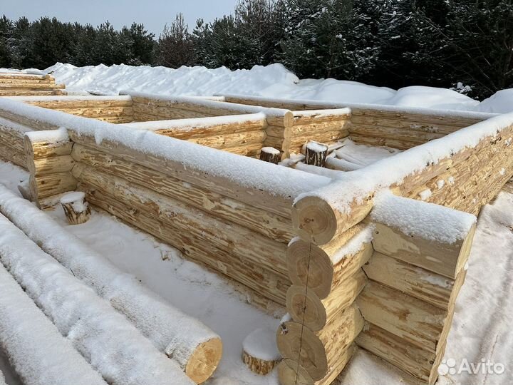 Срубы домов Бани