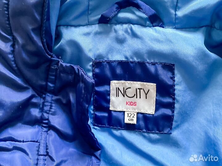 Куртка для девочки на весну синяя 122 Incity