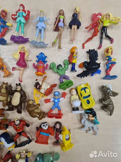 Игрушки из киндера и других яиц пакетом 500 грамм