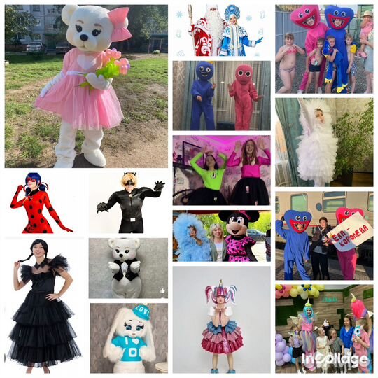 Аниматор. Аренда.Ростовая кукла. Мишка, котик