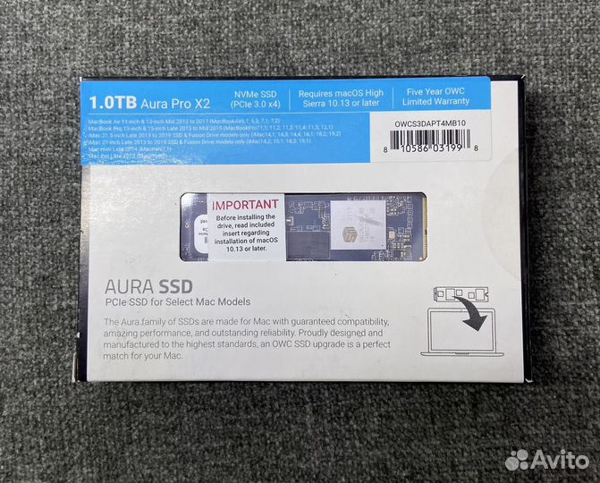 SSD Apple 1 Tb OWC Aura Pro X2