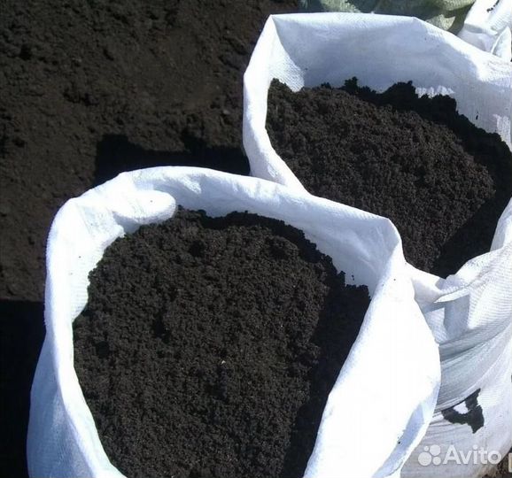 Земля чернозем в мешках