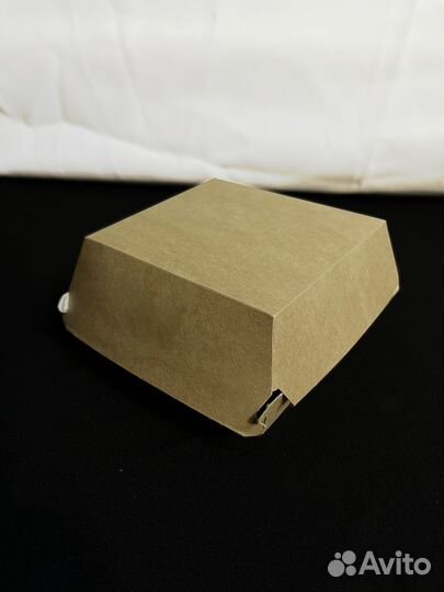 Коробка для гамбургера 94х94х70мм крафт (S)*250