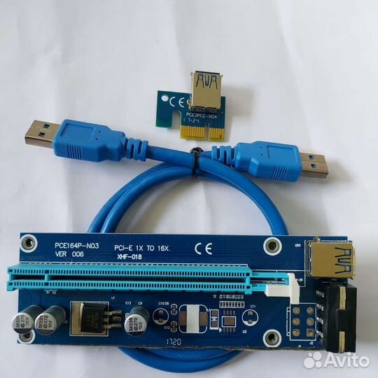 Райзер pci-e, molex,M2, 6 pin
