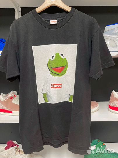 Футболка Supreme The Kermit Logo Черная