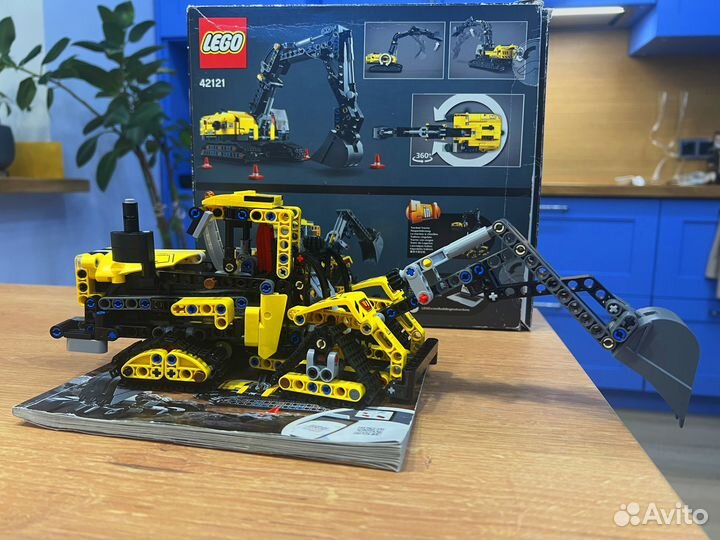Lego technic 42121 с коробкой и инструкцией