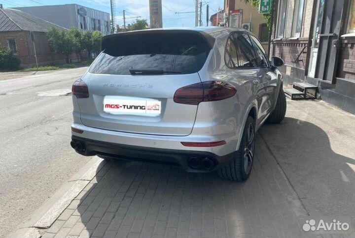 Насадки Porsche Cayenne черные Vector 14-17