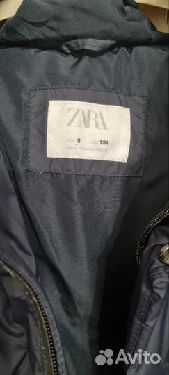 Пуховик на мальчика zara размер 134см