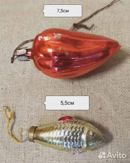 Дед мороз ссср. Винтаж. Игрушки. Гирлянда