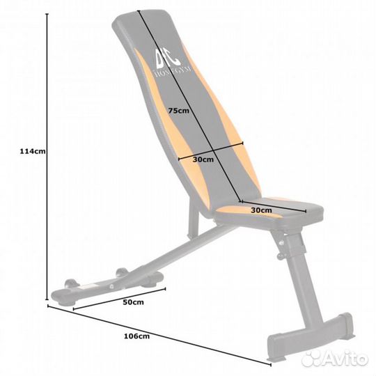 Скамья силовая для жима универсальная DFC dbch1