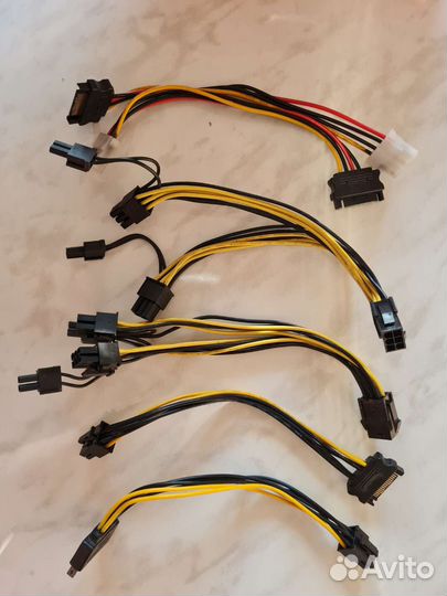 Переходники sata-molex, 8pin-2x 8pin