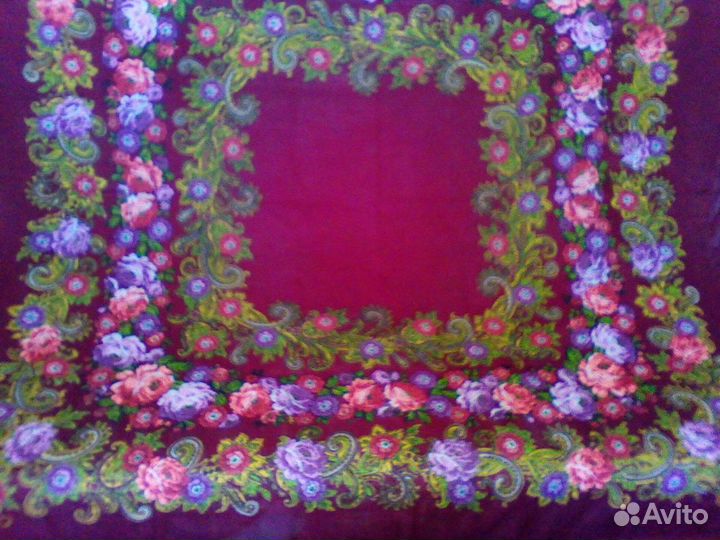 Павлопосадский платок шаль шерсть