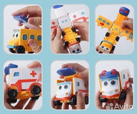 Машинка-перевертыш Автобус Гордон