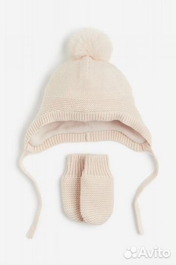 Шапка и варежки hm 86 92