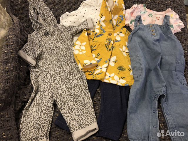 Вещи carters на девочку 9 мес