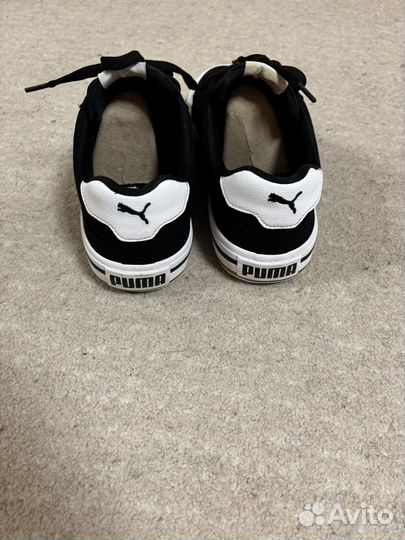 Кроссовки puma Black-puma White Court Classic Vulc