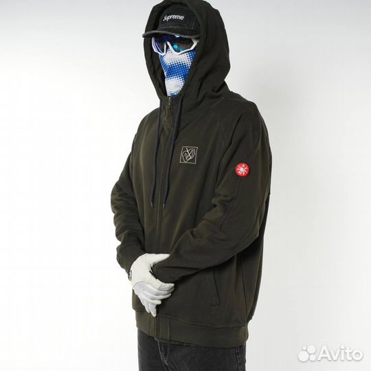 Зипка Cav Empt черно коричневая оверсайз