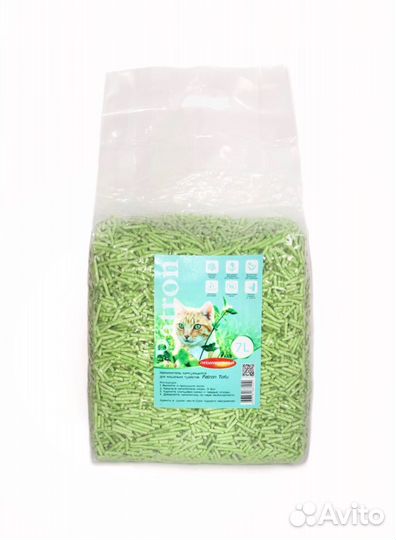 Patron. Наполнитель комкующийся для кошек тофу