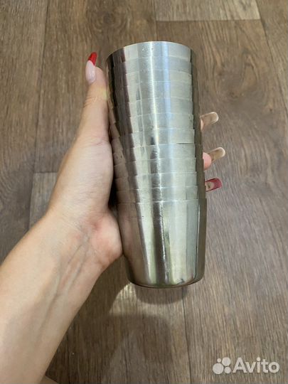 Стакан металлический набор