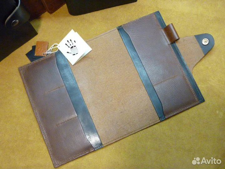 Кожаная обложка для ежедневника А5 ручная работа