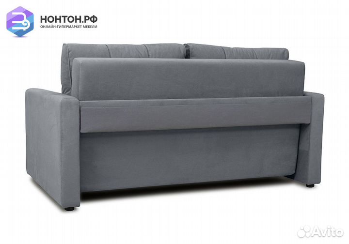 Диван еврокнижка Лео темно-серый