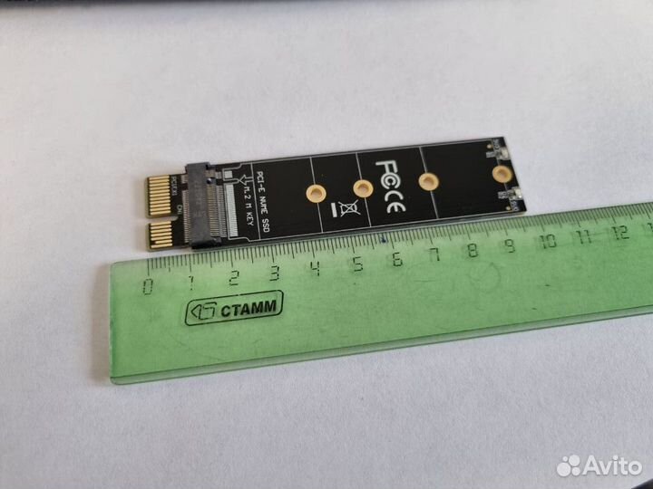 Переходник адаптер m.2 ключ M to PCI-E 1x