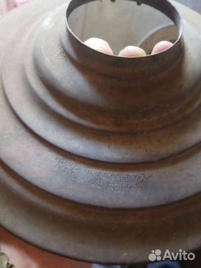 Самовар угольный латунный