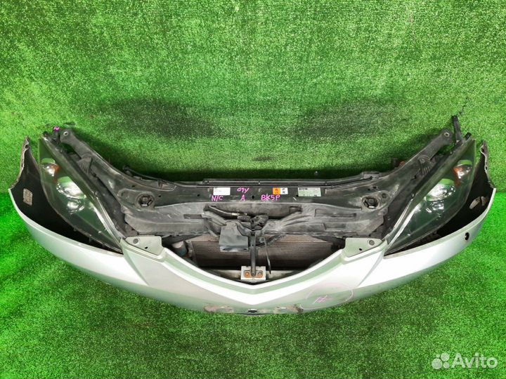 Ноускат mazda axela BK5P ZY-VE 2007 0035 туманки, под антену, R-фара лом крепления, царапины контрак