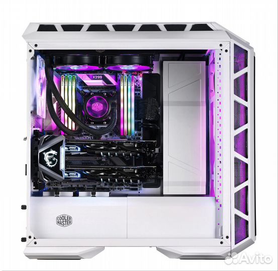 Корпус cooler master h500p mesh withe