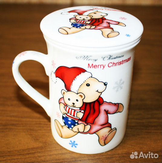 Кружка заварочная с фильтром сеткой и крышкой