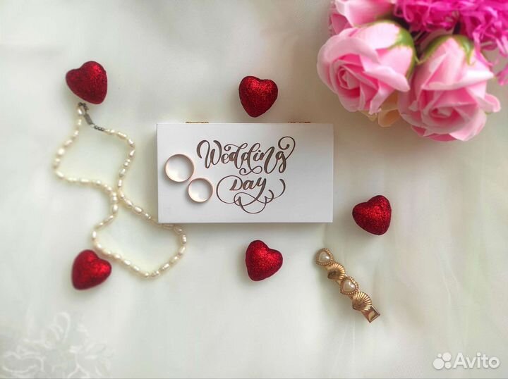 Деревянная шкатулка для колец