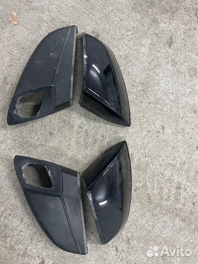 Накладки на зеркала Audi Q7 4m черные