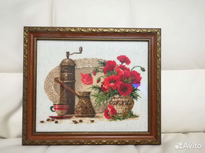 Вышивка - чай и кофе