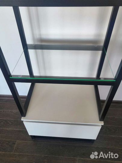 Стеллаж этажерка с ящиком и стол консоль лофт