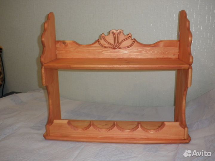 Полка навесная из дерева