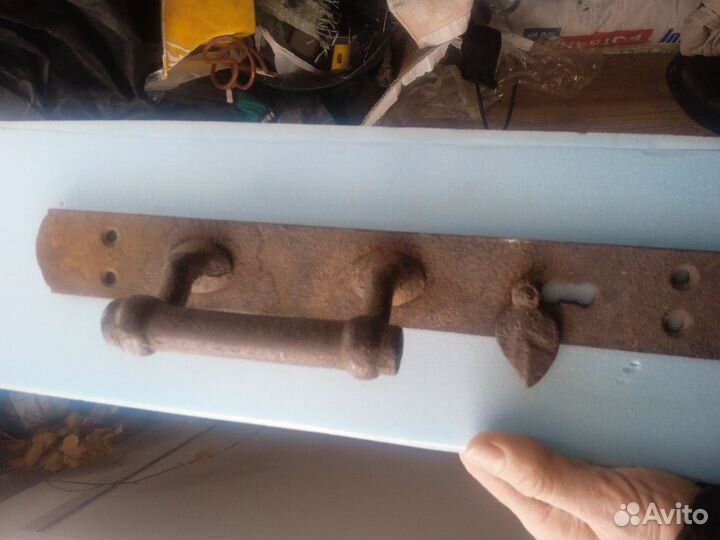 Дверная ручка. Чугунная. Антикварная