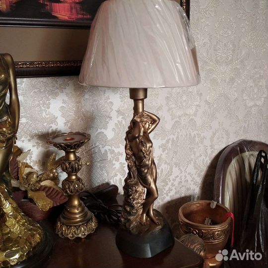 Лампа настольная скульптурная, бронза