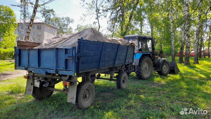 Услуги мтз со щеткой, погрузка, дробилка