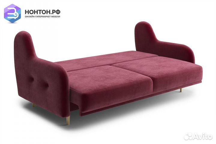 Диван книжка Глосс бордовый
