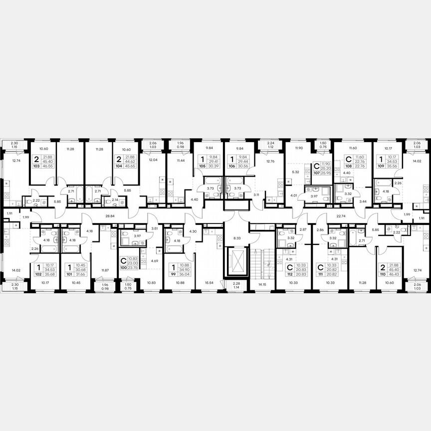 Квартира-студия, 20,8 м², 8/9 эт.