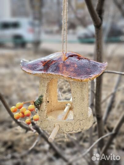 Кормушка для птиц керамика