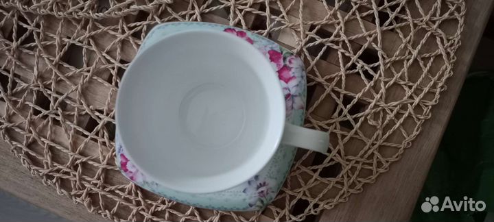 Чайная пара тончайший фарфор