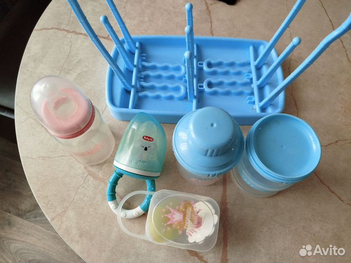 Бутылочки, нимблер, сушилка для детской посуды