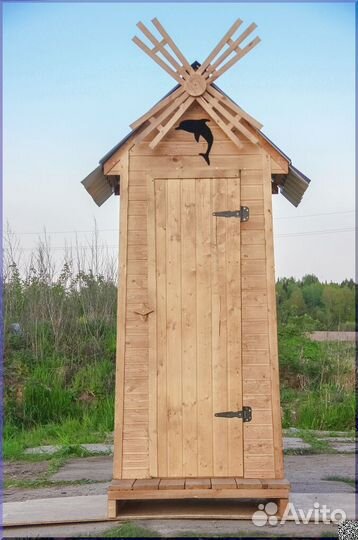 Уличный туалет деревянный BAG339