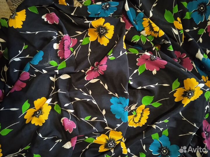 Отрез крепдешин 100 натуральный шелк 3,3 м