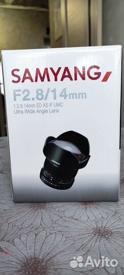 Фотообъектив Samyang F2.8/14mm ED AS IF UMC NikonF