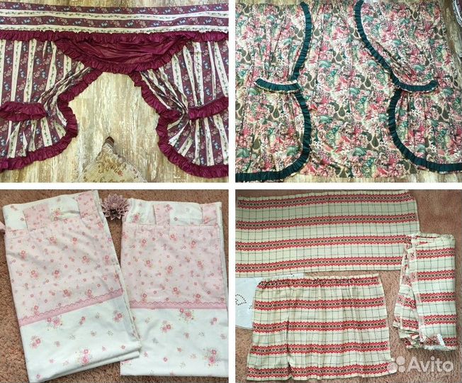 Портьеры, хлопок, шторы, занавески