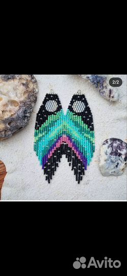 Серьги из бисера