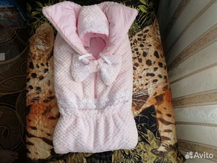 Конверт на выписку для девочки осень.весна